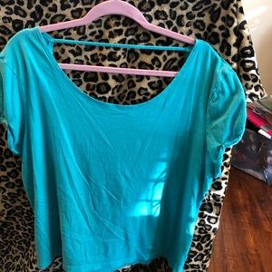 Pink Victoria’s Secret tee scooped back